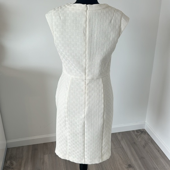 Worthington White Patterned Midi Dress - Picture 2 of 12